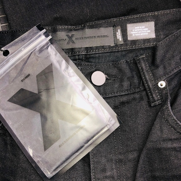 Alexander Wang X Black Taper Leg Relaxed Jeans 002 - Picture 7 of 8